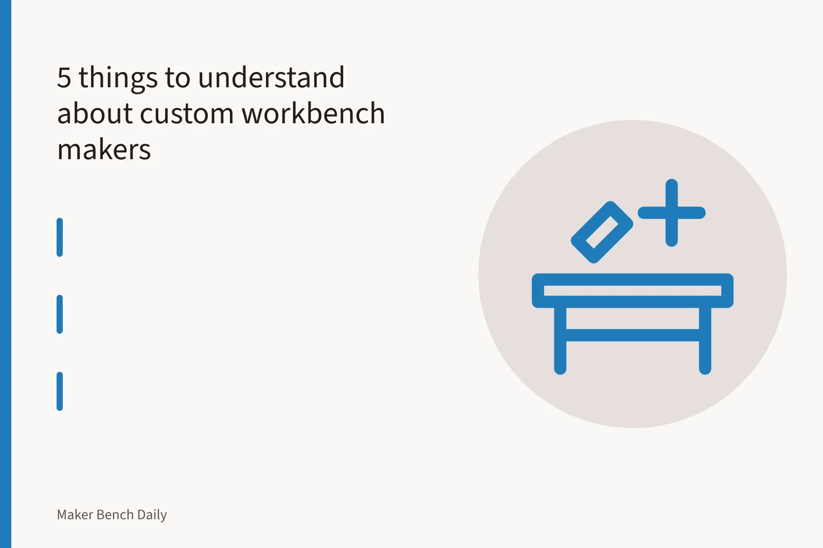 Knock-down workbench base and separate top being assembled in a small shop. 5 things to understand about custom workbench makers
