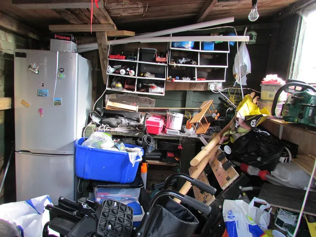 clutter, mess, untidy, garden shed, workshop, shed, garage, store, clutter, clutter, clutter, clutter, clutter, mess, untidy. Can a weekend really get a maker tool system under control?