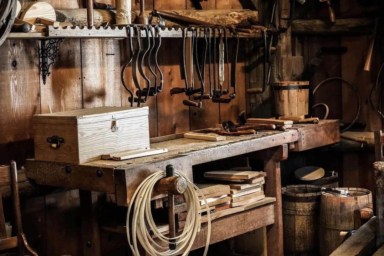 woodworking, workbench, workshop, tools, barrels, cooper, carpentry, woodworking, woodworking, workbench, workbench, workbench, workbench, workbench