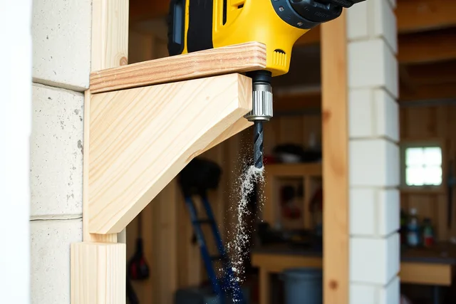 Drilling a masonry anchor hole in a garage wall for a shelf bracket. Which material choices quietly cause a workshop setup to fail?