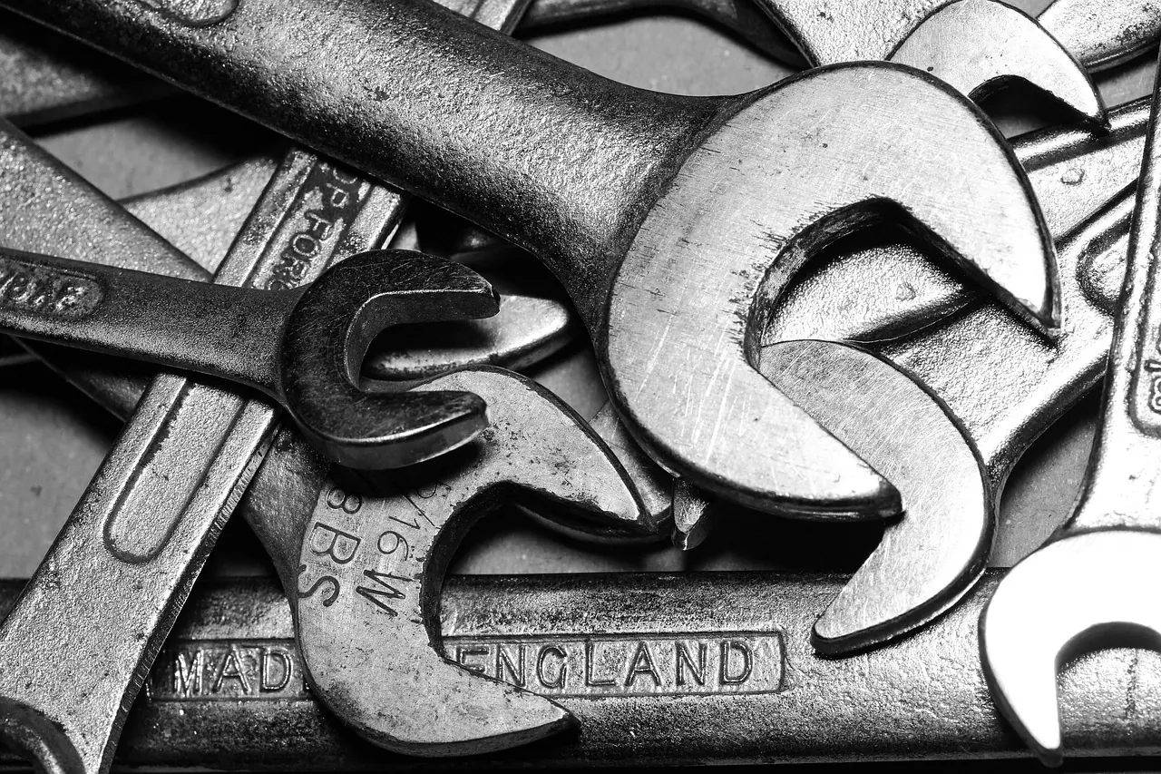 spanner, tools, wrench, equipment, repair, work, hardware, metal, maintenance, service, mechanical, steel, set, iron, mechanic, workshop, engineering, car wallpapers, car, metallic