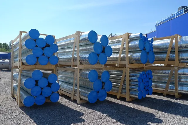 site, industry, tubes, blue, construction, work, industrial, project, blue construction, blue industry. 4 takeaways on workshop ventilation storage